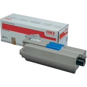 image of OKI 44973536 Black Laser Toner Ink Cartridge