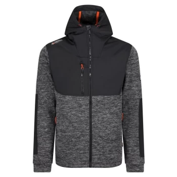 Image of Regatta Heist Hybrid Workwear Jacket - AshMarl/Blk