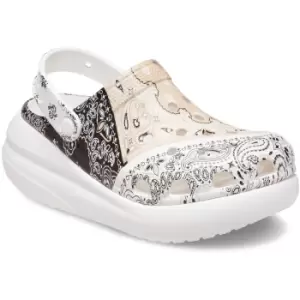 image of Crocs Womens Classic Crush Bandana Print Breathable Clogs UK Size 4 (EU 37-38)