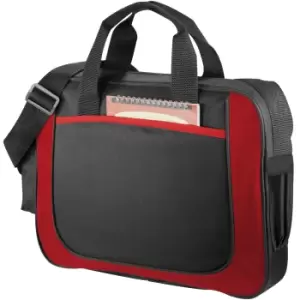 image of Bullet The Dolphin Business Briefcase (Pack Of 2) (39 x 7 x 30cm) (Solid Black/Red)