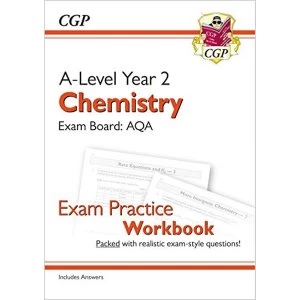 Image of New A-Level Chemistry: AQA Year 2 Exam Practice Workbook - includes Answers Paperback / softback 2018