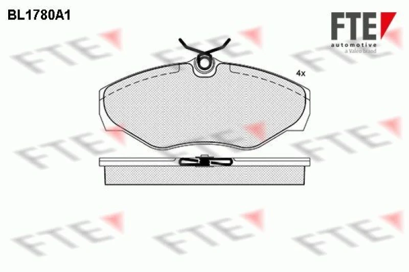 Image of Brake pad set FTE 9010349