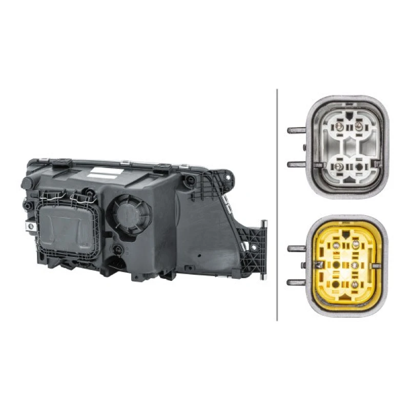 Image of HELLA 1EH 354 987-031 Headlights H21W, Left, with bulbs, Halogen Headlight (259)