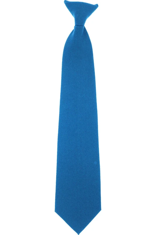Image of Yoko Clip-On Tie in Royal Royal Unisex One Size