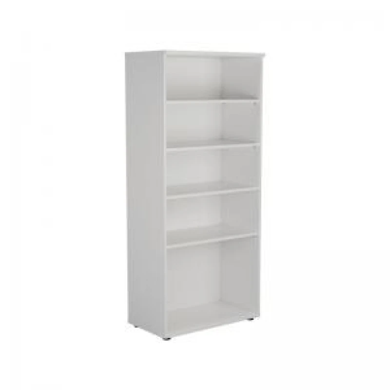 Image of Jemini Wooden Bookcase 800x450x1800mm White KF811022