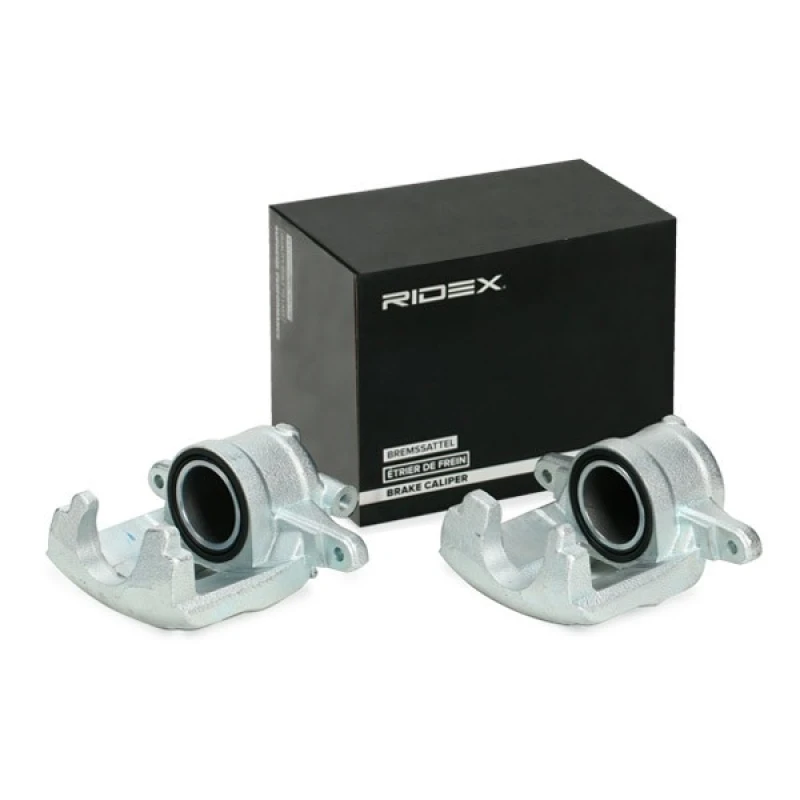 Image of RIDEX 78B1800 Brake caliper Front Axle, without holder Cast Iron Brake Caliper (78)