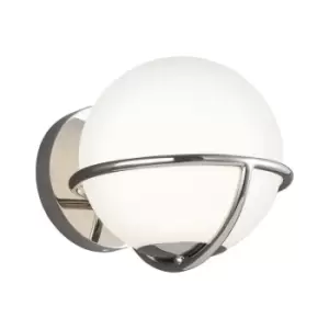 image of Wall Light Sconce Highly Polished Nickel Finish LED G9 3.5W Bulb d00588