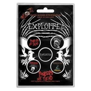 image of The Exploited - Punks Not Dead Button Badge Pack