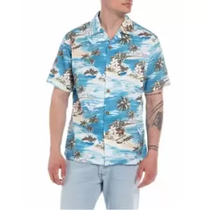 image of Replay Replay Hawaiian Shirt S32 - Multi