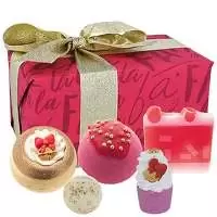 image of Bomb Cosmetics Fa La La Festive Bath Bombs & Soaps Gift Set