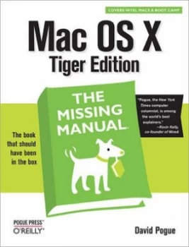 Image of Mac Os X Tiger Edition by David Pogue Book