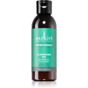 image of Sukin Super Greens Gentle Cleansing Oil for Normal to Dry Skin 125 ml