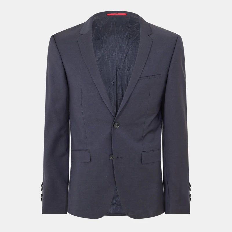 Image of Hugo Mens Addys Structured Formal Jacket Dark Blue male Small Long
