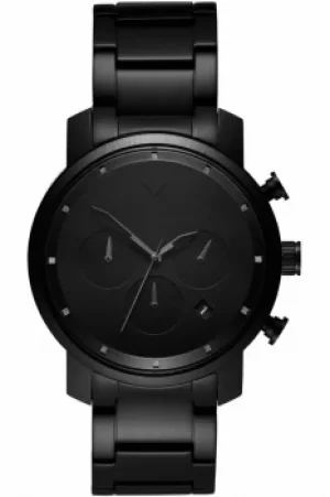 image of MVMT Black Link Chrono 40 Watch MC02-BB