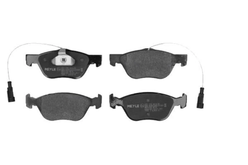 Image of MEYLE 025 216 3619/W Brake pad set Front Axle, incl. wear warning contact, Original Quality, with anti-squeak plate Brake Pad Set,disc brake (402)