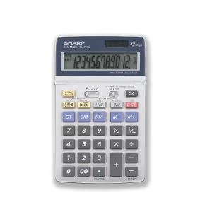 image of Original Sharp BatterySolar Power Desktop Calculator 12 Digit