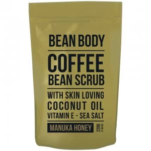 image of Bean Body Coffee Bean Scrub 220g - Manuka Honey