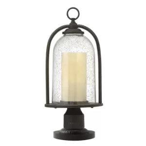 Image of Outdoor IP44 1 Bulb Wall Ground Pedestal Lamp Oil Rubbed Bronze LED E27 100W