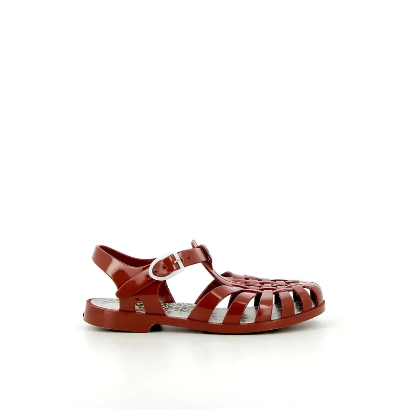 Image of Meduse Womens sandals Meduse Sunleopard Marron Female 37