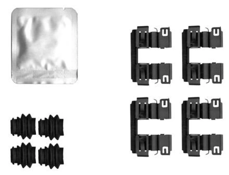 Image of Brake pad fitting kit TEXTAR 82563100