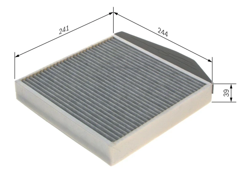 Image of Bosch 1 987 432 531 Pollen filter Activated Carbon Filter Filter,interior air (424)