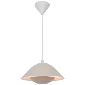 image of Nordlux Freya Dome Pendant Ceiling Light Beige E27