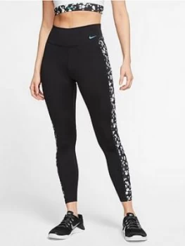Image of Nike The One Heritage Daisy Legging - Black