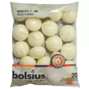Image of Bolsius Floating Candles Bag 20 Ivory