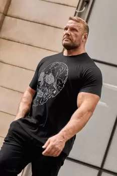 image of Constellation Skull Print T-Shirt