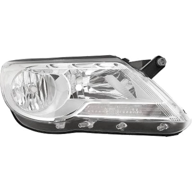 Image of DIEDERICHS 2255980 Headlights H7/H7, Right, with motor for headlamp levelling, Halogen Headlight (259)