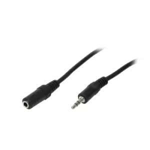 image of LogiLink 3.5mm - 3.5mm, 3m audio cable Black