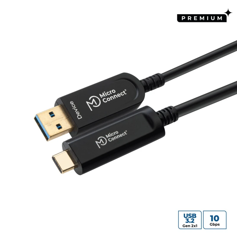 Image of Microconnect MC-USB3.2CA20OP USB cable USB 3.2 Gen 2 (3.1 Gen 2) 20 m