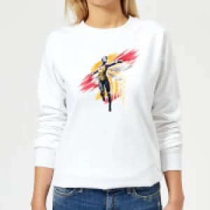 Image of Ant-Man And The Wasp Brushed Womens Sweatshirt - White - L