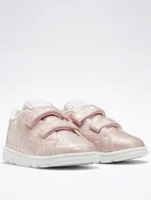 Image of Reebok Royal Complete Cln 2 Shoes, Pink/White, Size 4.5 Younger