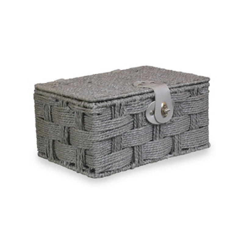 Image of Red Hamper Eh111G Paper Small Grey Paper Rope Picnic Basket