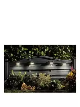 image of Smart Solar 4 Pack Premier Solar Wall And Fence Panel Lights