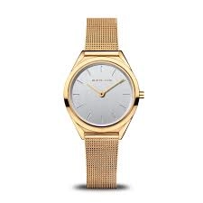 Image of Bering Silver And Gold 'Ultra Slim' Watch - 17031-334