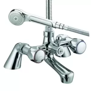 Image of Bristan Value Club Pillar Bath Shower Mixer Tap Chrome