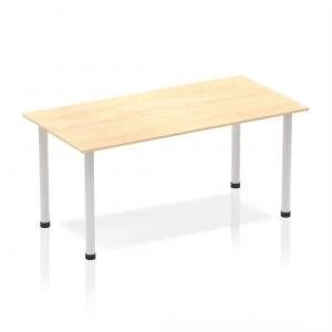 image of Trexus Straight Table Post Leg Silver 1400 Maple Ref BF00191