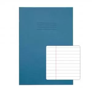Image of RHINO A4 Exercise Book 32 Pages 16 Leaf Light Blue 8mm Lined with