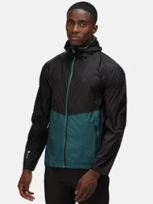 image of Regatta Pack-it Pro Waterproof Hooded Jacket, Pacific Size M Men