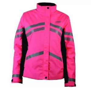 Image of Weatherbeeta Unisex Adult Reflective Heavyweight Waterproof Jacket (XS) (Hi Vis Pink)