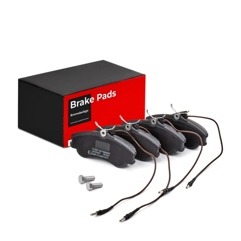 Image of STARK SKBP-0010265 Brake pad set Front Axle, with integrated wear sensor Brake Pad Set,disc brake (402)