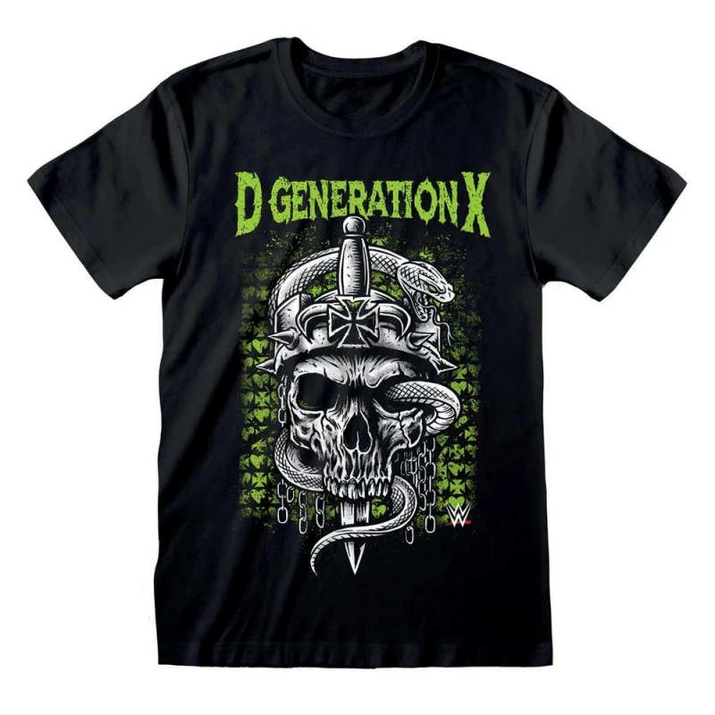 Image of WWE Mens DX T-Shirt in Black Size: 2XL Black Male 2XL