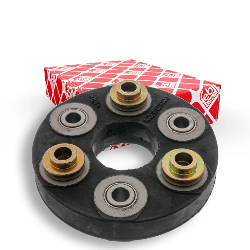 Image of FEBI BILSTEIN 09307 Drive Shaft Coupler Ø: 115mm, Bolt Hole Circle Ø: 80mm Elastomer Joint,propeller shaft (1427)
