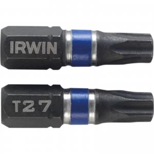 Image of Irwin Impact Torx Screwdriver Bit T27 25mm Pack of 2