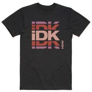 Image of iDKHow - Branded Logo Mens Large T-Shirt - Black