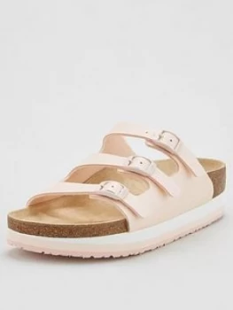 Birkenstock Papillio By Birkenstock Florida Wedge Sandals - Light Rose