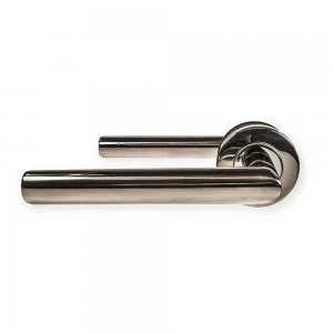 image of LocksOnline Julian Stainless Steel Lever Door Handle on Rose