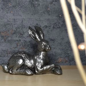 Image of Silver Hare Paws Crossed Ornament 13.5cm